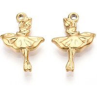 Charms de Danseurs en Acier Inoxydable 304 avec Plaquage en Or 18K — Breloques et pendentifs
