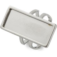 Composants de bague à bracelet en acier inoxydable 304 et réglages de bague à pad — Accessoires pour bijoux