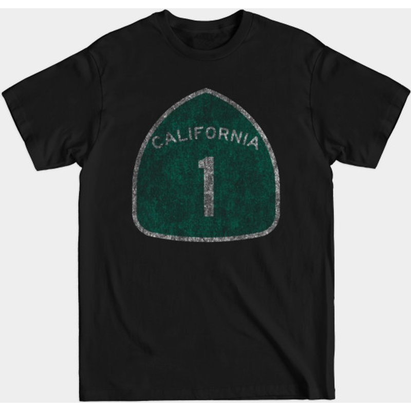 California 1 Pacific Coast Highway Cool T-Shirt for Men