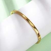 Bracelets à Charnière en Acier Inoxydable 304 pour Femmes, Plaqué Or 18K — Bracelet Femme