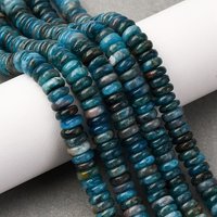 Natural Apatite Heishi Beads Strands, Disc, 6-6.5mm, 0.8mm Hole — Jewelry Beads