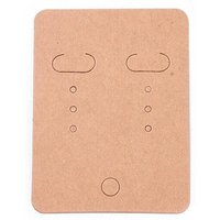 Paper Earring Display Card, Rectangle, Goldenrod, 67x50mm — Jewelry Display & Storage