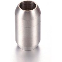 Attaches magnétiques en acier inoxydable 304 avec extrémités à coller, ovales — Accessoires pour bijoux
