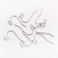 Crochets de Boucles d'Oreilles en Laiton, Sans Plomb, Sans Nickel, 22mm de Long — Accessoires pour bijoux