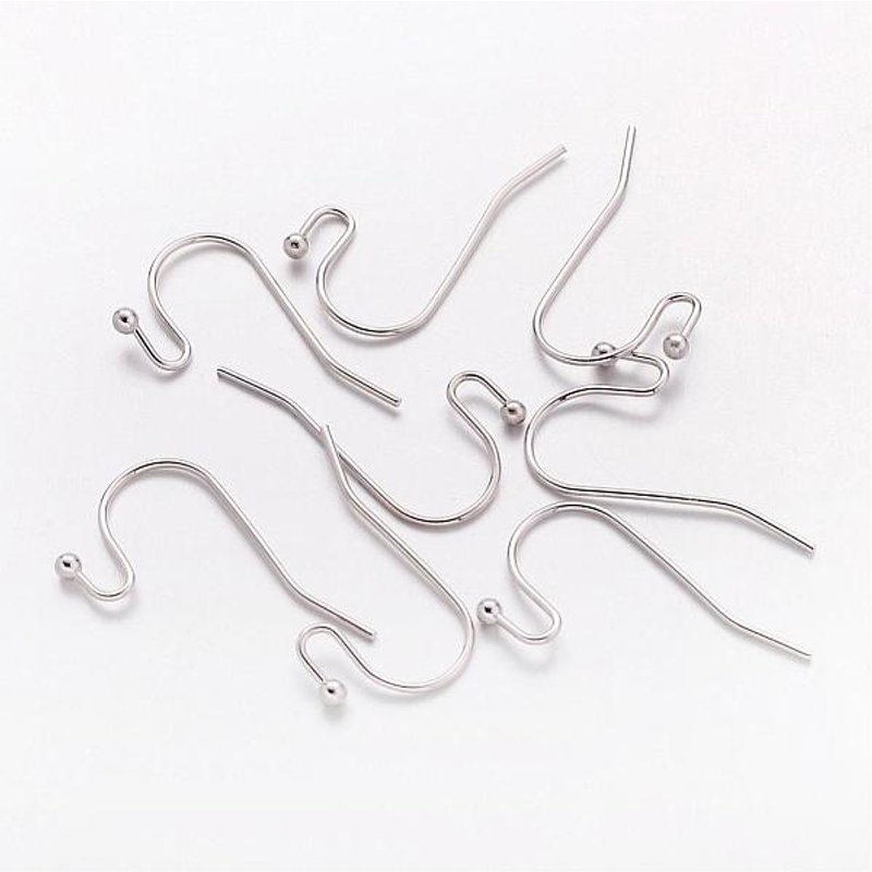 Crochets de Boucles d'Oreilles en Laiton, Sans Plomb, Sans Nickel, 22mm de Long — Accessoires pour bijoux