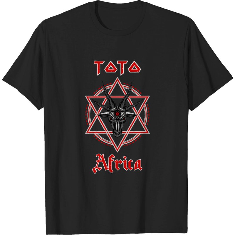 Toto Africa Men's T-Shirt in Black — Mens T Shirts