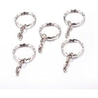 Anneaux de clé en fer, accessoires de porte-clés, platine, 21mm — Accessoires pour bijoux