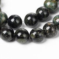 Natural Kambaba Jasper Beads Strands, Round, 6mm, 15 inch