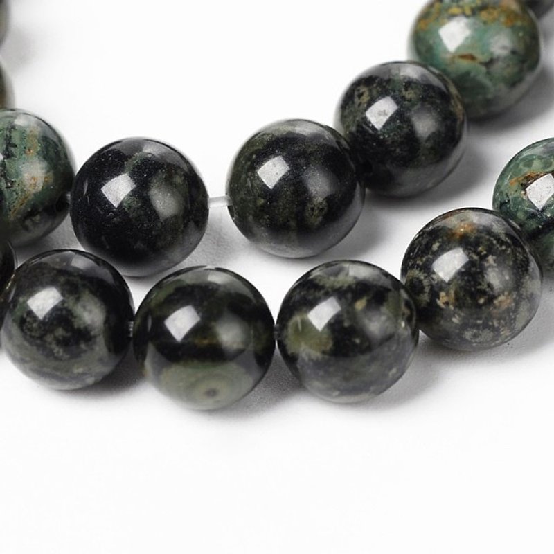 Brins de perles de jaspe Kambaba naturel, ronds, 6mm, 15 pouces — Perles à bijoux