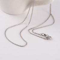 Collier en chaîne en acier inoxydable 304 avec fermoir à ressort — Collier pendentif