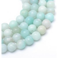 Brins de perles d'amazonite naturelle de grade A, 6 mm, 15 pouces