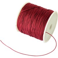 Braided Nylon Thread for Jewelry Making, FireBrick, 0.8mm, 100 yards