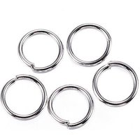 304 Stainless Steel Tarnish Resistant Open Jump Rings, 6x0.8mm