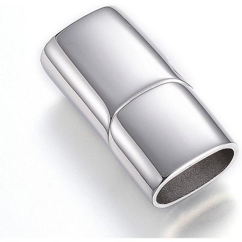 Fermoirs magnétiques en acier inoxydable 304 avec extrémités à coller, rectangulaires — Accessoires pour bijoux