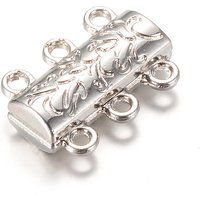 Fermoirs magnétiques en alliage avec boucles, platine, 14x19x6mm — Accessoires pour bijoux