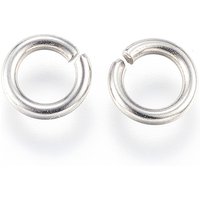304 Stainless Steel Open Jump Rings, Tarnish Resistant, 7x1.3mm