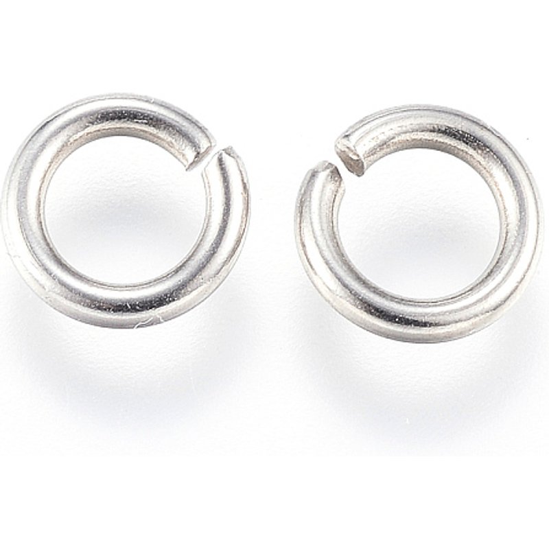 Anneaux ouverts en acier inoxydable 304, résistant à l'oxydation, 7x1.3mm — Accessoires pour bijoux