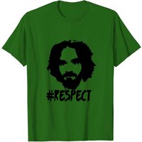 T-shirt Charlie Manson #Respect - Logo Charles Manson pour hommes — T-shirts pour hommes