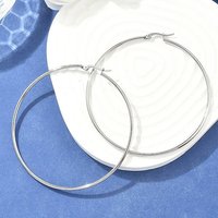 Hypoallergenic Big Hoop Earrings in Tarnish Resistant Stainless Steel