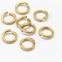 Brass Open Jump Rings, Nickel Free, 18 Gauge, 5x1mm — Jewelry Findings