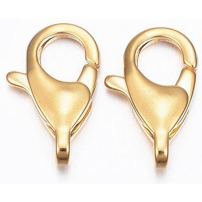 Attaches de homard en acier inoxydable 304, plaqué or 24k — Accessoires pour bijoux