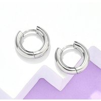 Huggie Hoop Earrings in Tarnish Resistant Stainless Steel