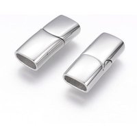 Attaches magnétiques en acier inoxydable 304 avec embouts à coller, rectangle