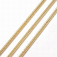 Ion Plating 304 Stainless Steel Cuban Link Chains, 32.8 Feet Roll