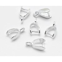 Bails de Pendentifs en Argent Sterling 925, Ice Pick & Pinch