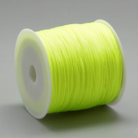 Nylon Thread Chinese Knotting Cord Green Yellow 0.8mm 100m — Chains, Wire & Cord
