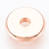 Perles Intercalaires en Laiton, Disque, Or Rose, 6x1.2mm, Trou: 1.8mm