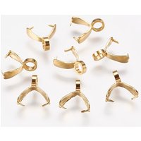 Bail Pinch en Acier Inoxydable 201, Plaqué Or 18K — Accessoires pour bijoux