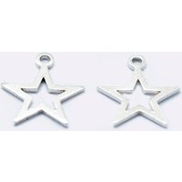 925 Sterling Silver Star Charm, 11mm x 9.5mm — Charms & Pendants