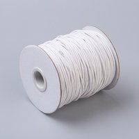 Waxed Cotton Thread Cords, White, 1.5mm, 100 yards/roll — Chains, Wire & Cord