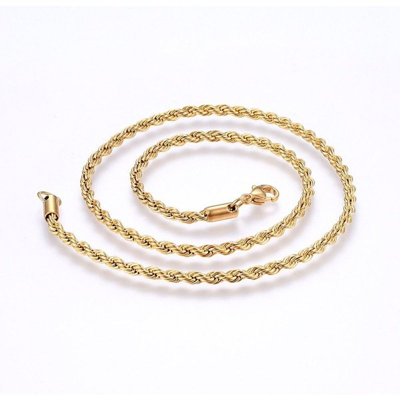 Collier en Chaîne en Acier Inoxydable 304 avec Fermoir à Mousqueton — Collier pendentif