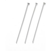 Épingles à tête plate en acier inoxydable 304, résistantes à l'oxydation, 38x0.8mm