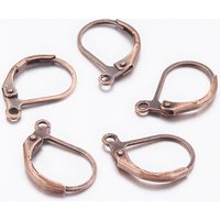 Trouvailles de boucles d'oreilles à levier en laiton avec boucle, sans cadmium, sans nickel