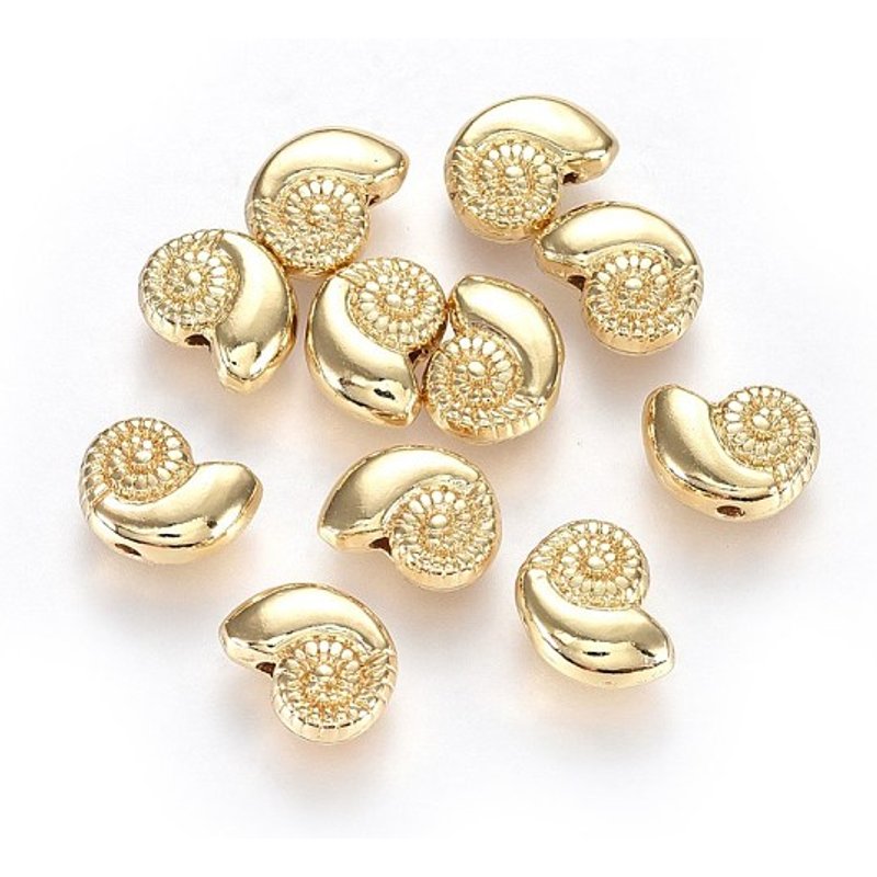 Perles en Alliage Thème Océan Plaqué Or 14K Sans Plomb Ni Nickel — Perles à bijoux