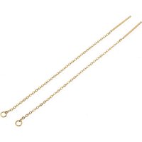 Trouvailles de Boucles d'Oreilles en Acier Inoxydable 304, Fils d'Oreilles Dorés