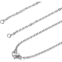 304 Stainless Steel Cable Chain Necklace Making with Lobster Claw Clasps