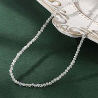 Collier en perles de labradorite naturelle avec fermoir en acier inoxydable — Collier pendentif