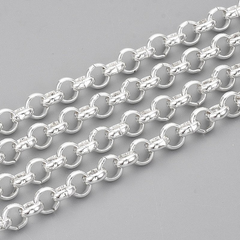 304 Stainless Steel Rolo Belcher Chain with Spool, 32.8 Feet — Chains, Wire & Cord