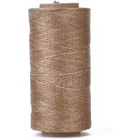 Corde en polyester cirée, corde de micro macramé, camel, 0.8mm, 284.33 verges