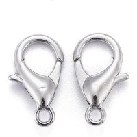 Zinc Alloy Lobster Claw Clasps, Parrot Trigger Clasps, 12x6mm — Jewelry Findings
