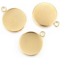 Réglages de cabochon en acier inoxydable 304 de Rack Plating — Accessoires pour bijoux