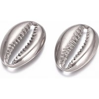 Non-Tarnish 304 Stainless Steel Cowrie Shell Pendants
