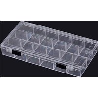 Plastic Bead Storage Container with 18 Compartments