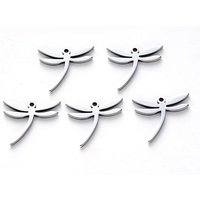 304 Stainless Steel Dragonfly Pendants, Laser Cut, Tarnish Resistant