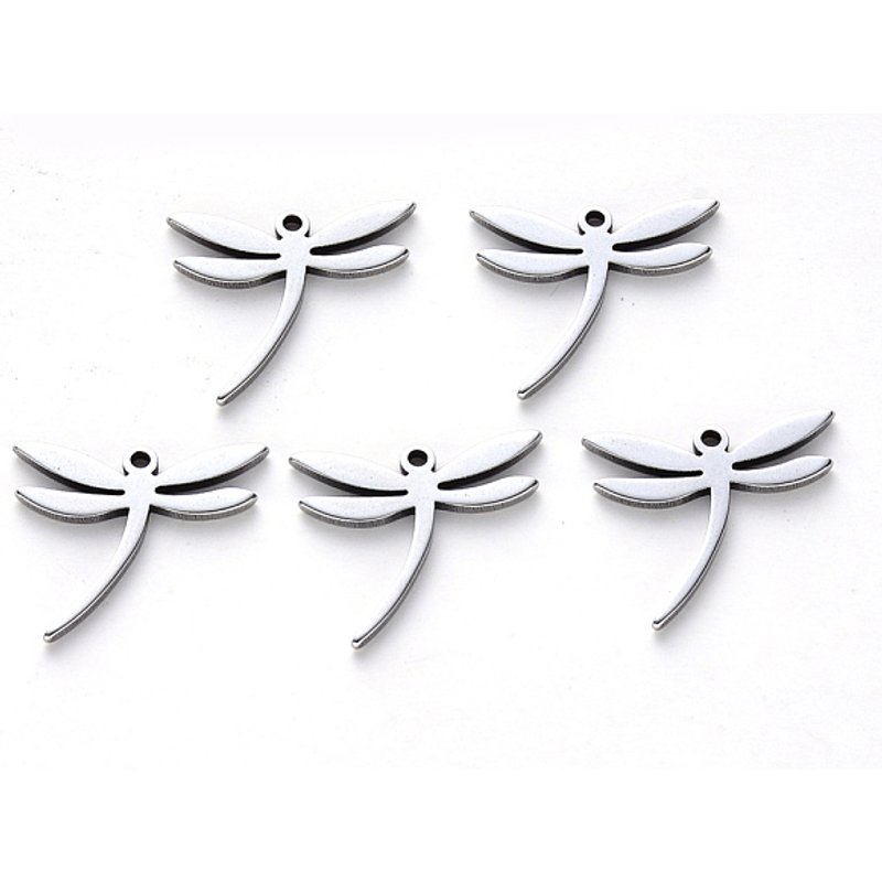 304 Stainless Steel Dragonfly Pendants, Laser Cut, Tarnish Resistant — Charms & Pendants