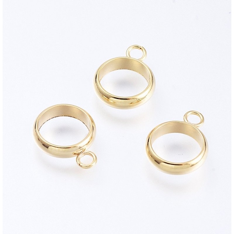 Réglages de cabochon en acier inoxydable 201, doré, 12x9x2,5mm — Accessoires pour bijoux